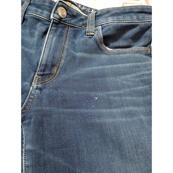American Eagle Jeans Jegging Womens 10 Long Blue 360 Super Stretch Super Soft X4 - Picture 8 of 16